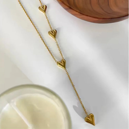 Heart multiple Charm necklace