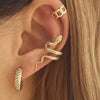 Gold Snake Ear Cuff