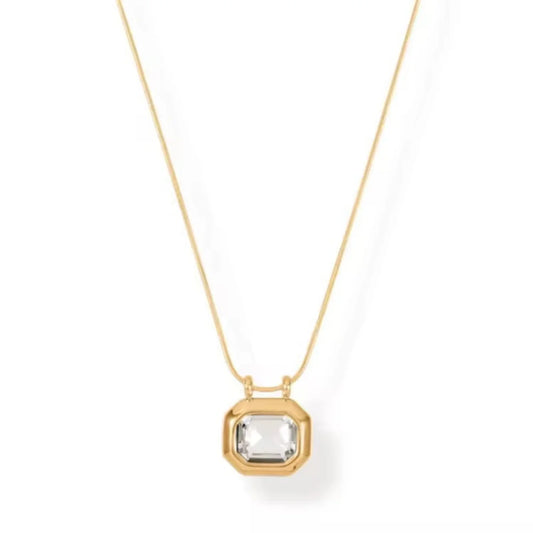 Octagon Diamond Necklace