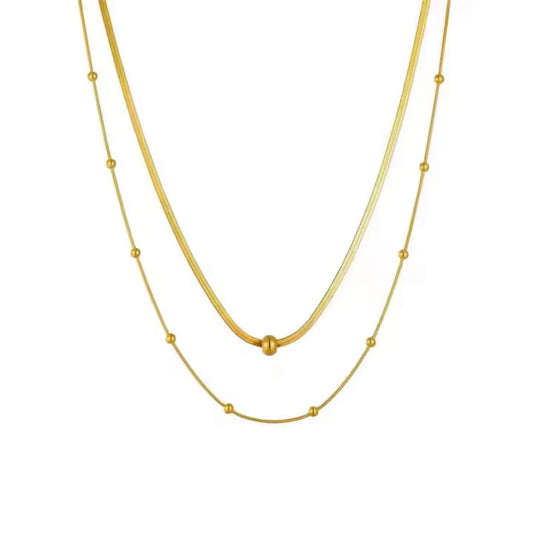 Beaded Snake Chain Necklace