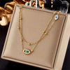 Evil Eye Double Layer Necklace