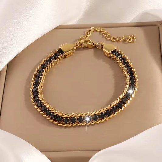 Black Glowline Chain Bracelet