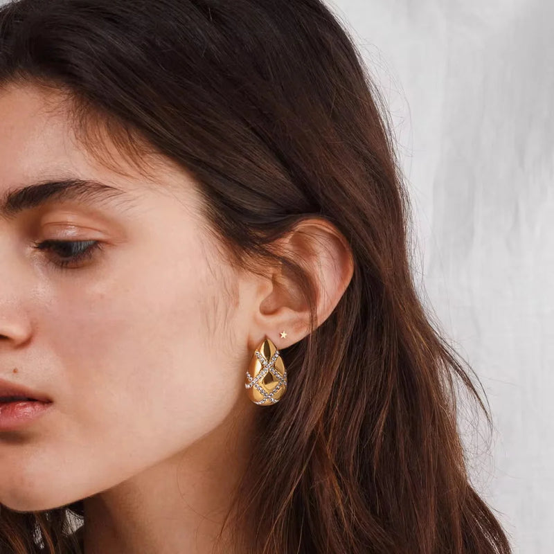 Teardrop Crystal Earring