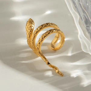 Gold Snake Ear Cuff