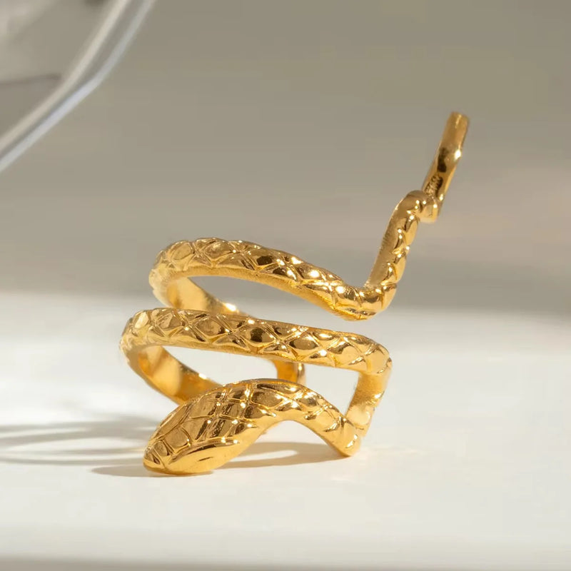 Gold Snake Ear Cuff