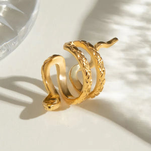 Gold Snake Ear Cuff