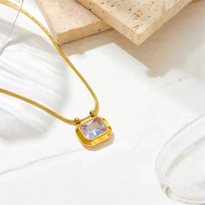 Octagon Diamond Necklace