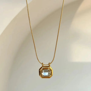 Octagon Diamond Necklace