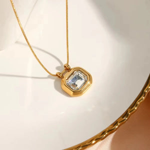 Octagon Diamond Necklace