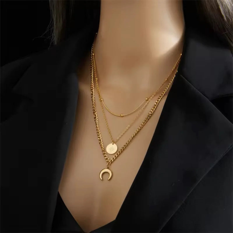 Moon & Star Necklace