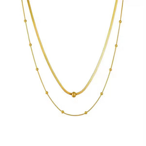 Beaded Snake Chain Necklace
