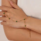 Emerald  Ring Bracelet