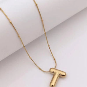 Bubble Initial Necklace